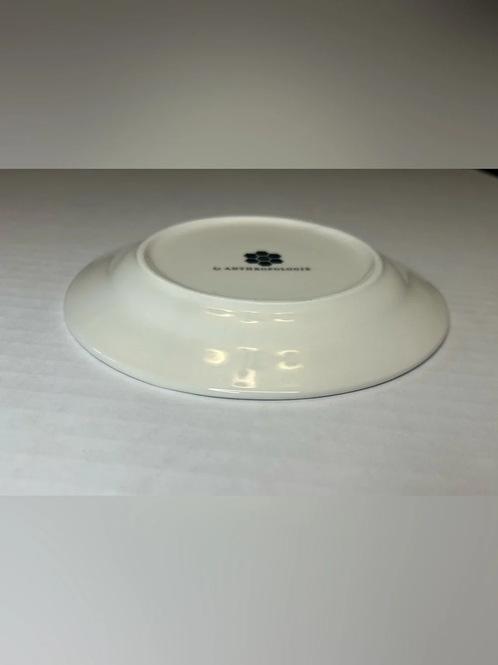 Anthropologie Bistro Tile Stoneware Dessert Bread Plate Paris Bonjour 6.5” plate